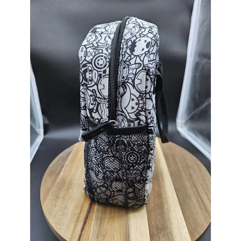 Yoobi X Marvel Avengers Black White Superheroes Insulated‎ Lunch Bag